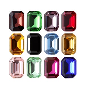 A4610 Octagon Fancy Stones Aurea Crystals - Faceted Back Crystals for Pre-Set Cavities - Crystals for Jewelry Making, Stone Setting, Gluing