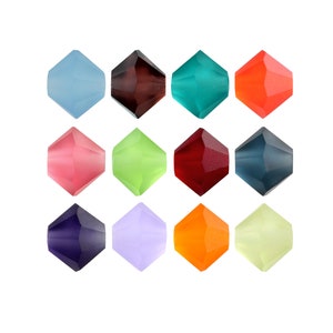 Preciosa Rondelle Crystal Beads - Fully Drilled Crystal Beads - Genuine Preciosa Crystals - Crystal Colors - Popular Bicone Shape Beads