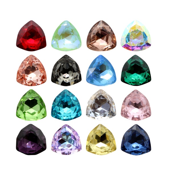 AUREA Crystals A4706 Trilliant - Fancy Stones Crystals - Various Colors - Crystal Rhinestones - Popular Trilliant Shape - Jewelry Making