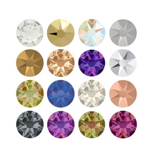 Puede incluir: Surtido de 16 piedras de cristal redondas y facetadas en varios colores, incluyendo transparente, dorado, plateado, morado, azul, verde y oro rosa.