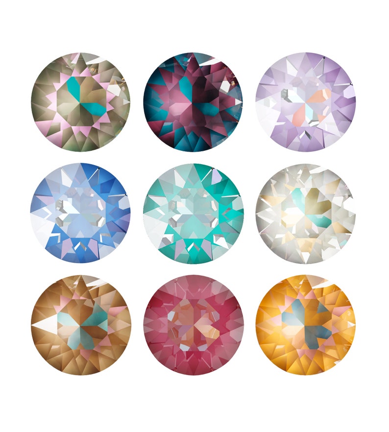 Swarovski Crystal 1088 XIRIUS Round Stones Crystals Genuine Etsy