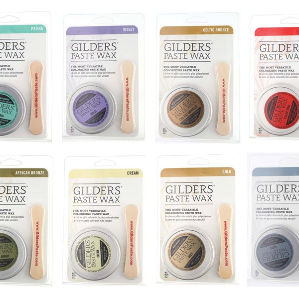 GILDERS® Colorizing Paste Wax - Pack Includes 30ml/1oz - Add Non-Fading Color or Gilded Finish - UV Resistant Colors - Finish Many Materials