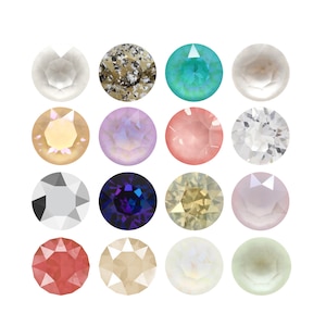 1088 Chaton Primero Crystals Round Stones - Swarovski Alternative - Various Crystal Colors - Pointed Back Round Crystals for making Jewelry