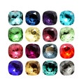 A4470 Cushion Square Crystals: Fancy Stones for Jewelry Making from Aurea Crystals product logo