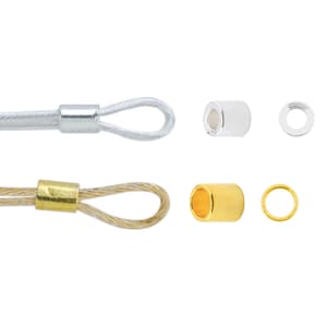 Beadalon® Crimp Tubes - Base metal findings - Choose Color & Size - Available in Gold Color or Silver plated - Jewelry Making