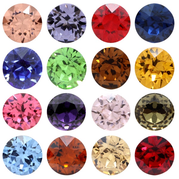 AUREA Crystals A1088 Chaton - Round Stones Crystals - More Simple Crystal Colors - Pointed Back Round Crystal Stone - Popular Chaton Shape