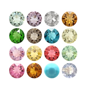 1088 Chaton Primero Crystals Round Stones - Swarovski Alternative - Various Crystal Colors - Pointed Back Round Crystals for making Jewelry