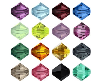 5328 Bicone Primero Crystals Beads - Fully Drilled Crystal Beads - Swarovski Alternative - Crystal Colors - Popular Bicone Shape Beads
