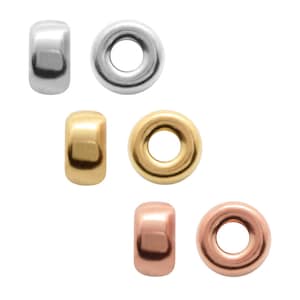 925 Silver Round Beads Spacers - Available in 3mm, 4mm, 5mm, 6mm, 7mm sizes - Silver, Gold, Rose Gold plated - Jewelry Making Findings