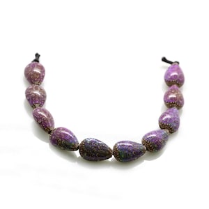 Mirage™ (Mood) Spacer Beads &quot;Fancy Flame&quot; - Drop Shape Beads - 23x15mm Size - Thermo Sensitive Beads - Changing color Mood Beads - 1 piece