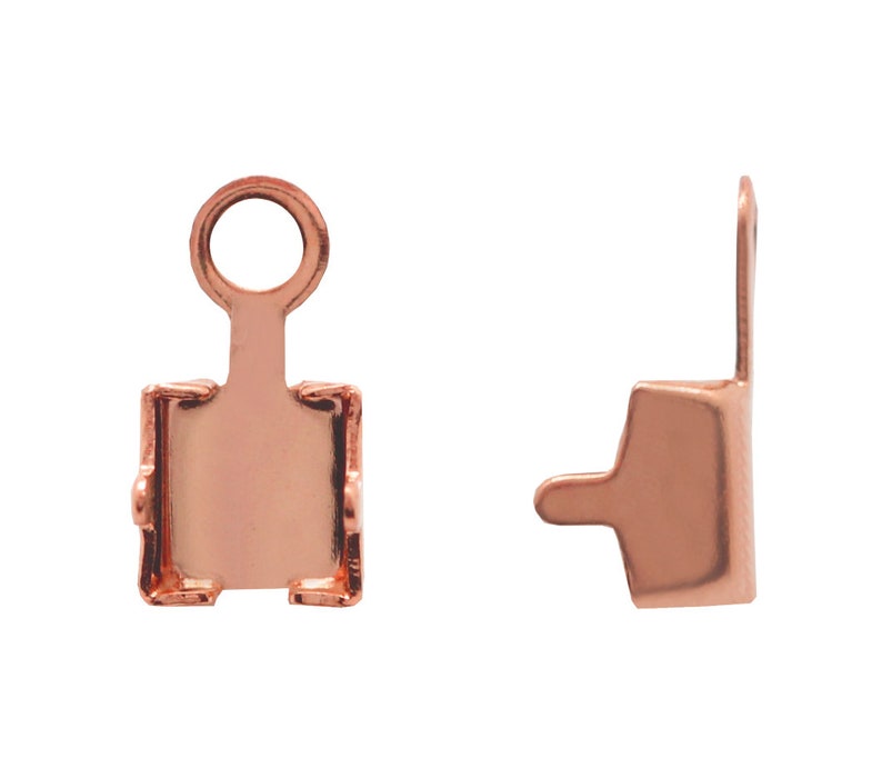 Terminators d'extrémités de cupchain en métal pour cupchains avec cristaux de pierres rondes en forme de chaton PP14, PP18, PP24, PP32, SS29 Résultats Rose Gold plated