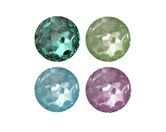 Swarovski 1383 Fantasy Round Stones NEW Collection - Loose Swarovski Crystals for Jewelry Making, Embroidery, Sewing