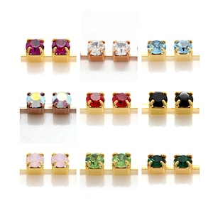 Preciosa Chaton Cupchains: para la creación de joyas, cristales de vidrio checo, auténticos Preciosa