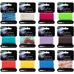 BeadSmith Fashion Stretch Band: 30mm Elastic for Bracelet Wraps