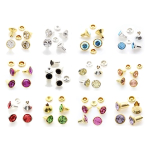 Strass Colorati Rivoli Per Cuco Forma Rotonda Cristallo Strass - Foto 2