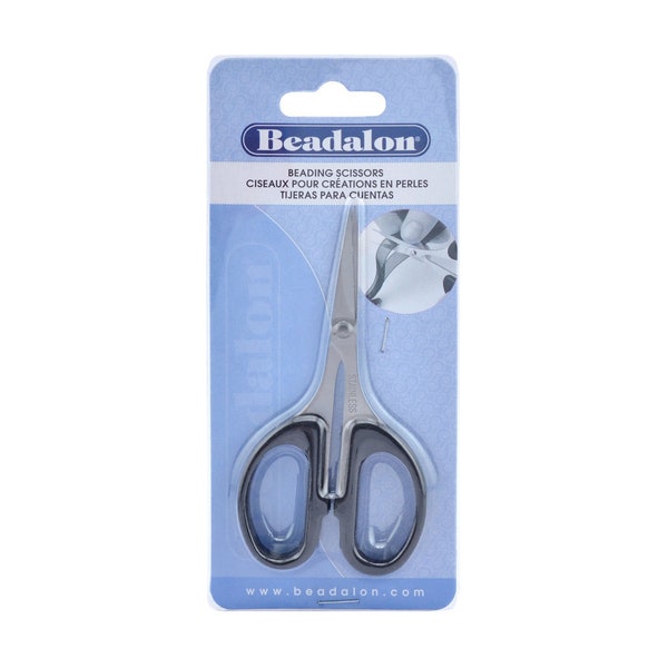 Ciseaux de créateur Beadalon® en acier inoxydable - 10,2 cm de longueur - pour une coupe rapide et facile de TOUS les cordons