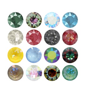 1088 Chaton Primero Crystals Round Stones - Swarovski Alternative - Various Crystal Colors - Pointed Back Round Crystals for making Jewelry