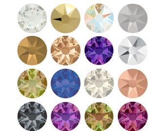 Swarovski 2088 Rose Flat Back Non-Hotfix - Loose Swarovski Rhinestones for Nail Art, Embellishment, Crafts