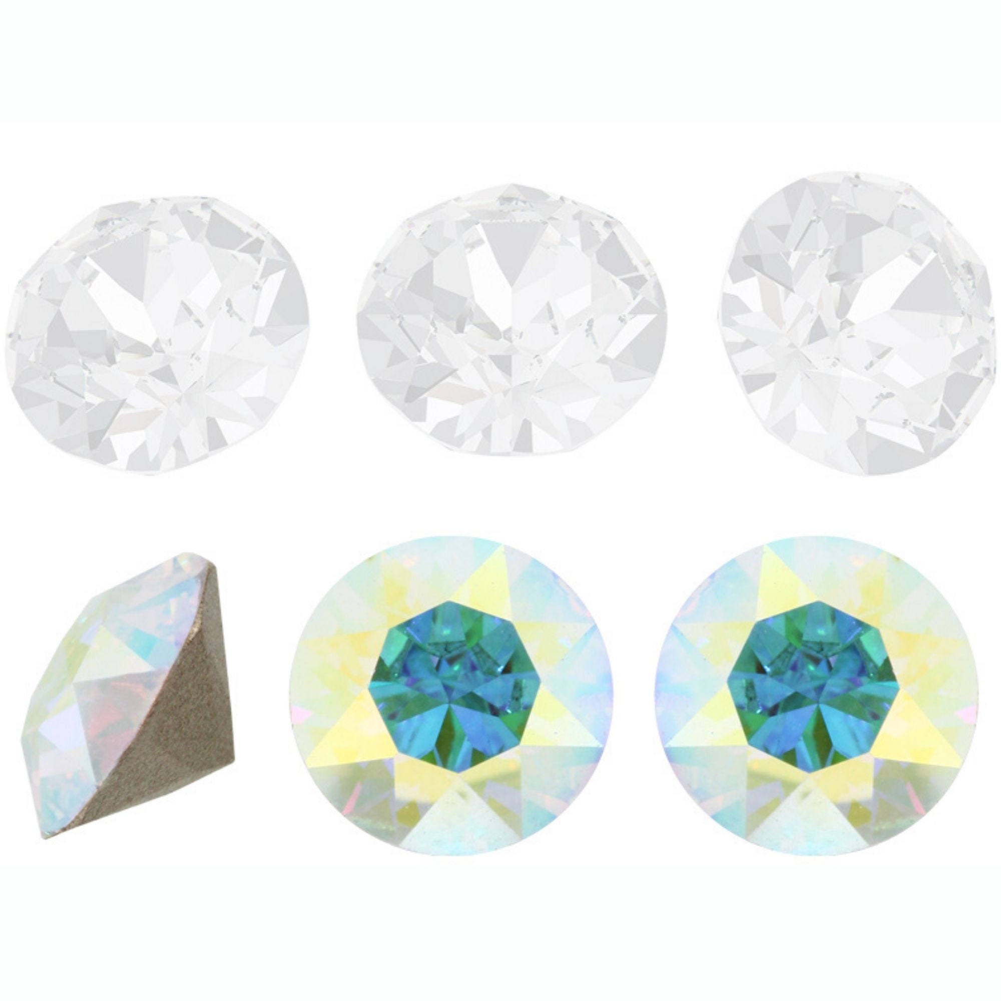 Swarovski Crystal 1088 XIRIUS Chaton Round Stones Crystals - Crystal …