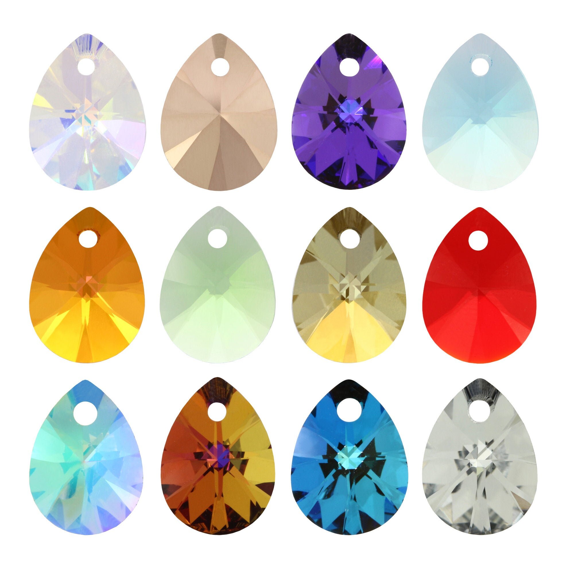 Swarovski Crystal 6128 XILION Mini Pear Pendants - Genuine - Many col…