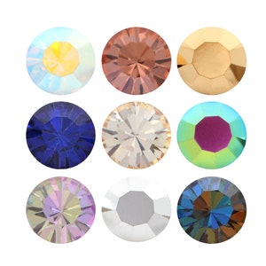Preciosa Chaton MAXIMA Round Stones Pointed Back Crystals - Genuine Preciosa Crystals - Crystal Colors - Popular Chaton Shape Round Stones