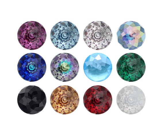 1400 Brilliant Crystals: Round Stones Pointed Back, Primero