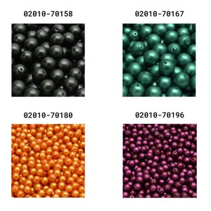 Rutkovsky 111-19001 Round Druck Pressed Glass Beads 3mm, 4mm, 6mm, 8mm, 10mm Sizes Bead Packs in Grams Czech Glass Many Colors image 8