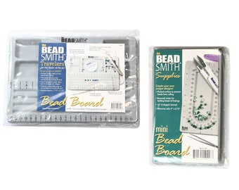 BeadSmith® Mini Bead Boards - Flocked Surface - For Sorting Beads - Jewelry Making/Beading Tool