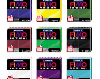 FIMO Professional Polymer Clay: Oven-Hardening Modeling Clay (85g or 454g Block)