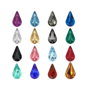 Superior PRIMERO Pear Fancy Stone Crystals – 30mm Rhinestones (Choose Your Color!)