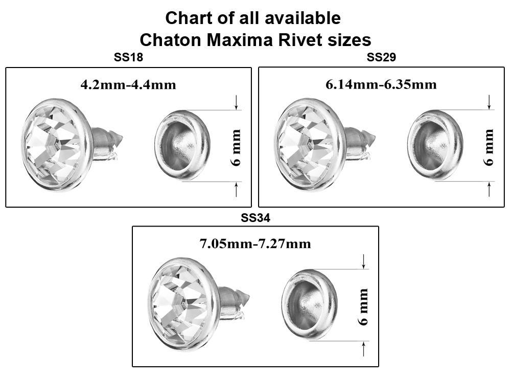 Preciosa Crystal Rivet: for Jewelry Making, Czech Glass Crystals ...