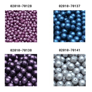 Rutkovsky 111-19001 Round Druck Pressed Glass Beads 3mm, 4mm, 6mm, 8mm, 10mm Sizes Bead Packs in Grams Czech Glass Many Colors image 7