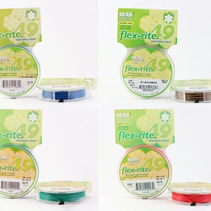 BeadSmith Flex-Rite Beading Wire: Steel Jewelry Wire - Assorted Colors