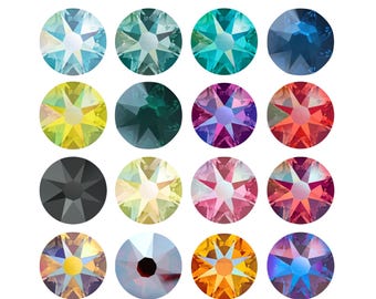 Swarovski 2088 Rose Flat Back Non-Hotfix - Loose Swarovski Rhinestones for Nail Art, Embellishment, Crafts