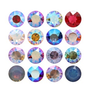 1088 Chaton Primero Crystals Round Stones - Swarovski Alternative - Various Crystal Colors - Pointed Back Round Crystals for making Jewelry
