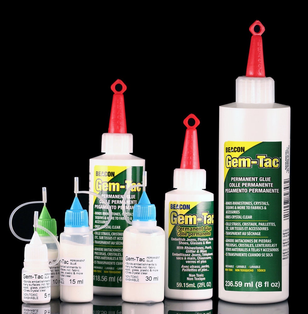 The BeadSmith CrystalFX Glue Syringes with Tips for GemTac (4 pack