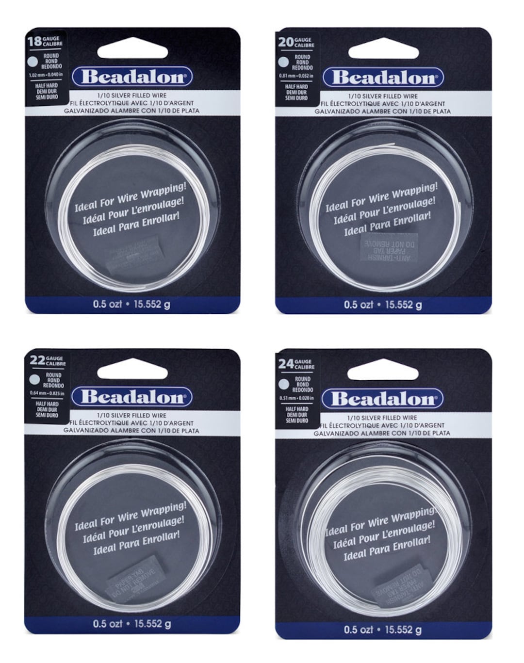 Beadalon 22-Gauge Filo Per Gioielli German Style | Piastra Semicircolare In Rame E Ottone Anti-appannamento, Half-Hard, Per Wire Wrapping E Creazioni Fai Da Te, Argento Antiossidante