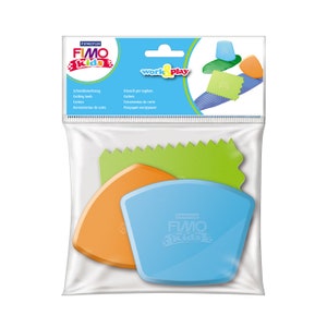 FIMO® Kids Accessories Cutting Tools Set - for Working, Modelling with FIMO Kids Oven Hardening Clay - Designed for Children - 3 pieces