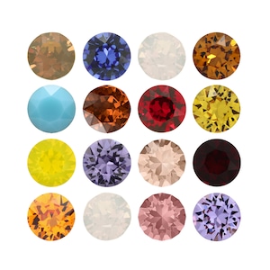 1088 Chaton Primero Crystals Round Stones - Swarovski Alternative - Various Crystal Colors - Pointed Back Round Crystals for making Jewelry