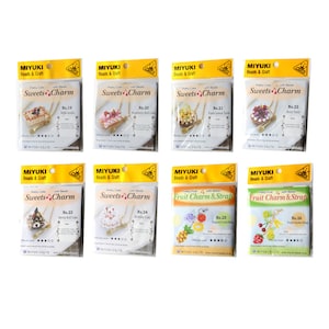 Miyuki® Bead Weaving Kits - Choose Different Designs - Create Cute Charms - Instructions Included