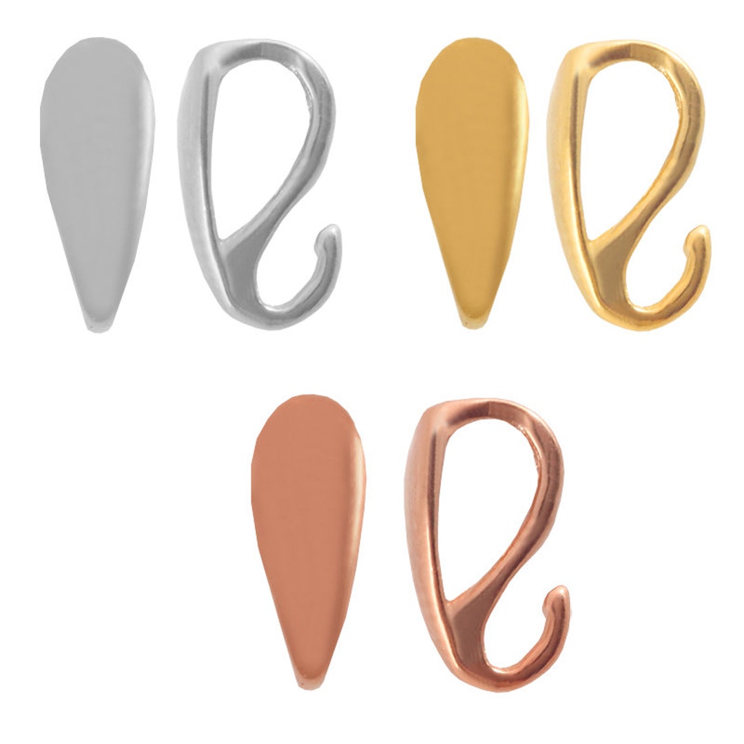 925 Silver Large Loop Bail Connector Size 11x4mm Pendant Etsy