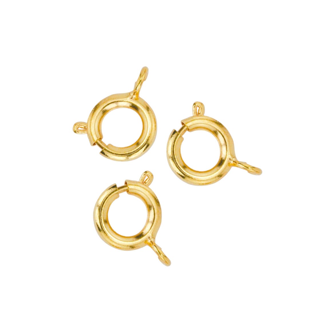 Beadalon Karabiner-Verschlüsse Klein – 5-teilig, Vergoldet, Für Schmuck