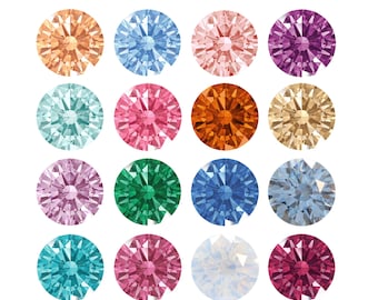 Oxyde de zirconium rond PRIMERO - Pierres précieuses de zircone en vrac - Zircone CZ CZ - Fabriqué en Autriche - Différentes couleurs - pour la fabrication de bijoux