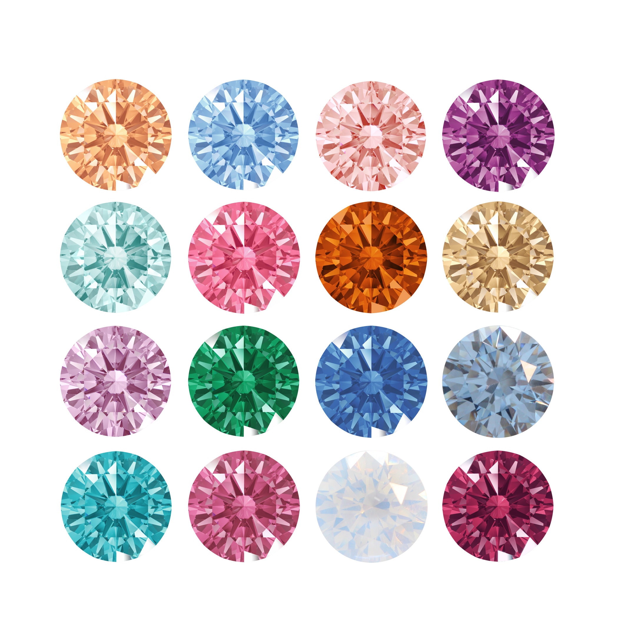Cubic Zirconia Round Cut From Primero Crystals - Loose