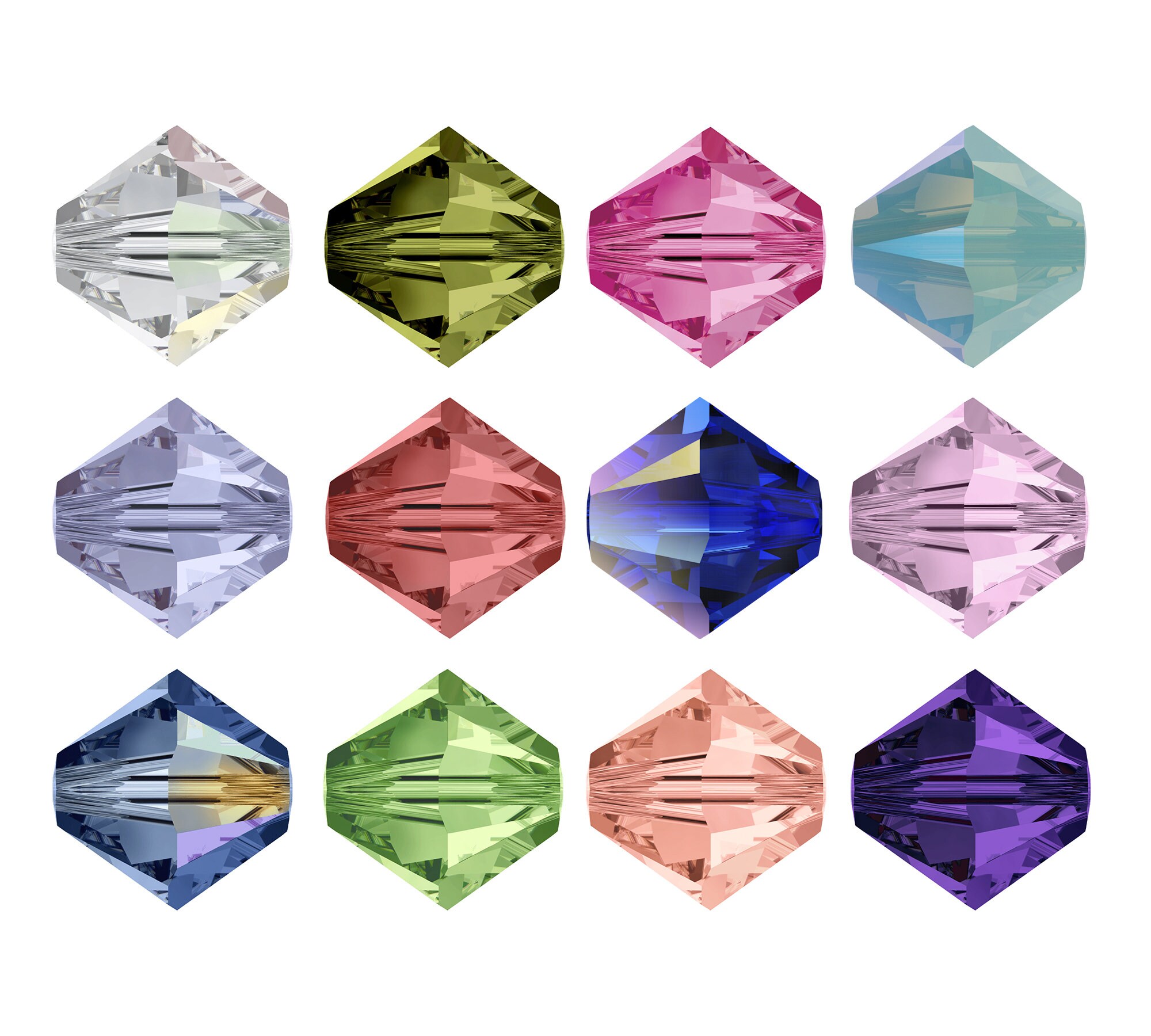 Swarovski Crystal 5328 XILION Bicone Beads - Genuine - Fully drilled …