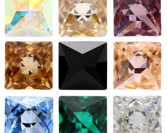 PRECIOSA Crystals 438 23 220 Pyramid MAXIMA Flat Back NO Hotfix Rhinestones - Genuine - Popular colors & sizes - For gluing and embellishing