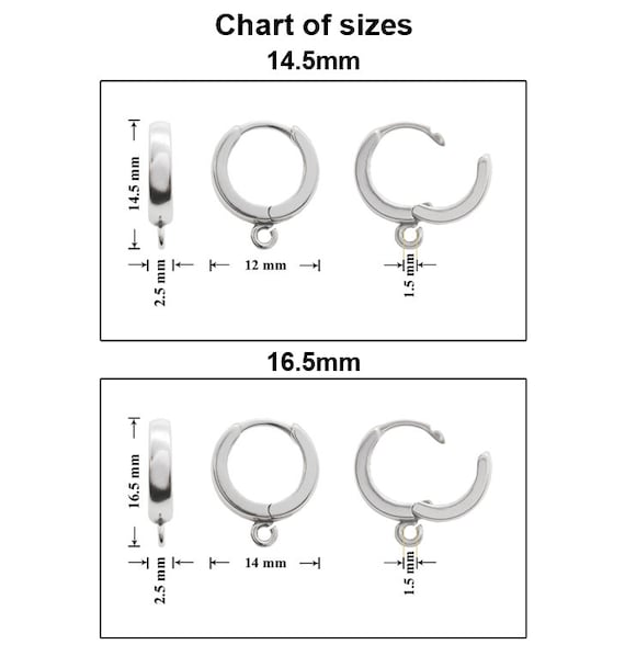 Gold Earring Hooks Stainless Steel Earring Findings – The Clay