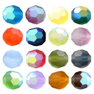 Preciosa Round Simple Crystal Beads - Fully Drilled Crystal Beads - Genuine Preciosa Crystals - Crystal Colors - Popular Round Shape Beads
