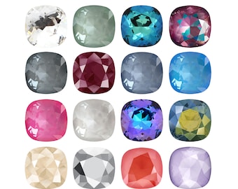 4470 Pietre decorative di cristallo Primero a forma quadrata a cuscino - Alternativa Swarovski - Colori di cristallo - per creazione di gioielli, incastonatura di pietre, incollaggio