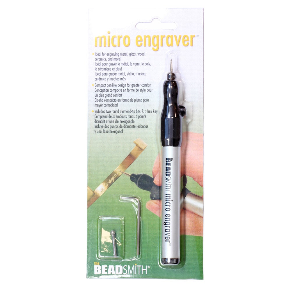 Engraver, Beadsmith Cordless Engraving Pen With Stencils Battery-operated 